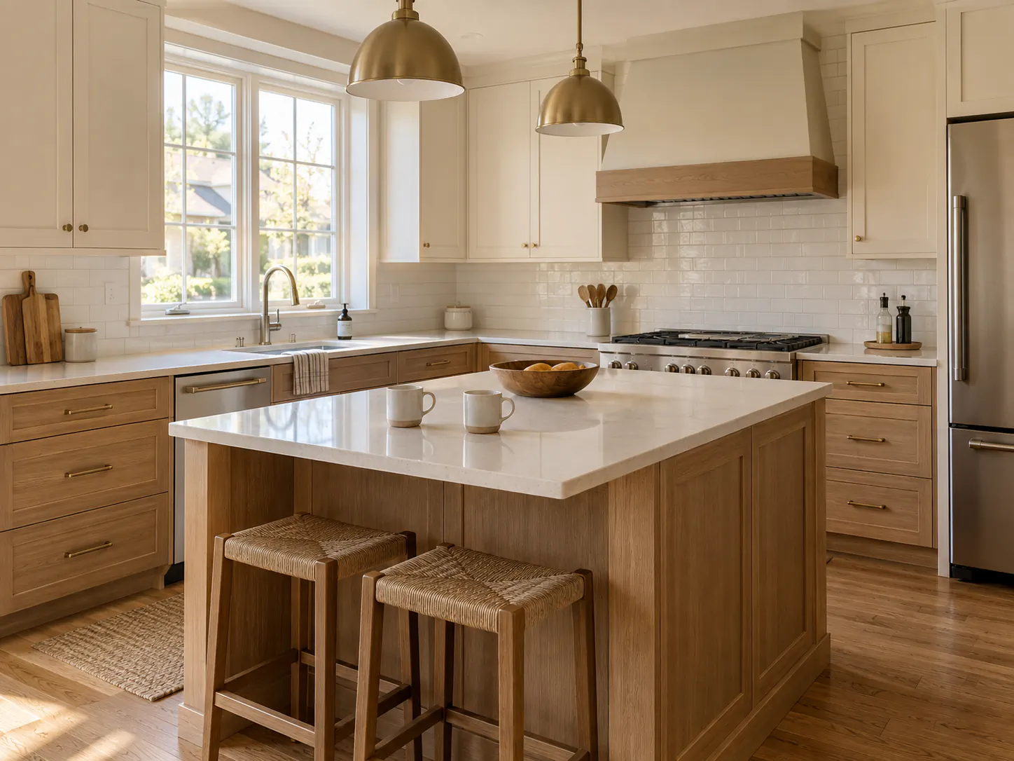 Illustrative kitchen remodeling project used in the sample ad